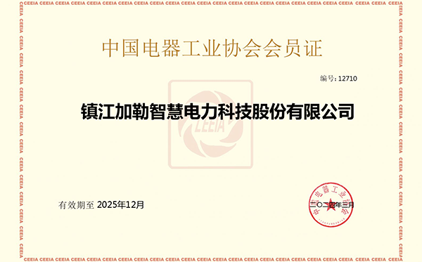 中國電器工業(yè)協(xié)會(huì)會(huì)員證